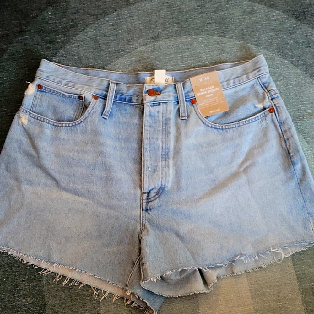 NWT Madewell Relaxed Demin Shorts
